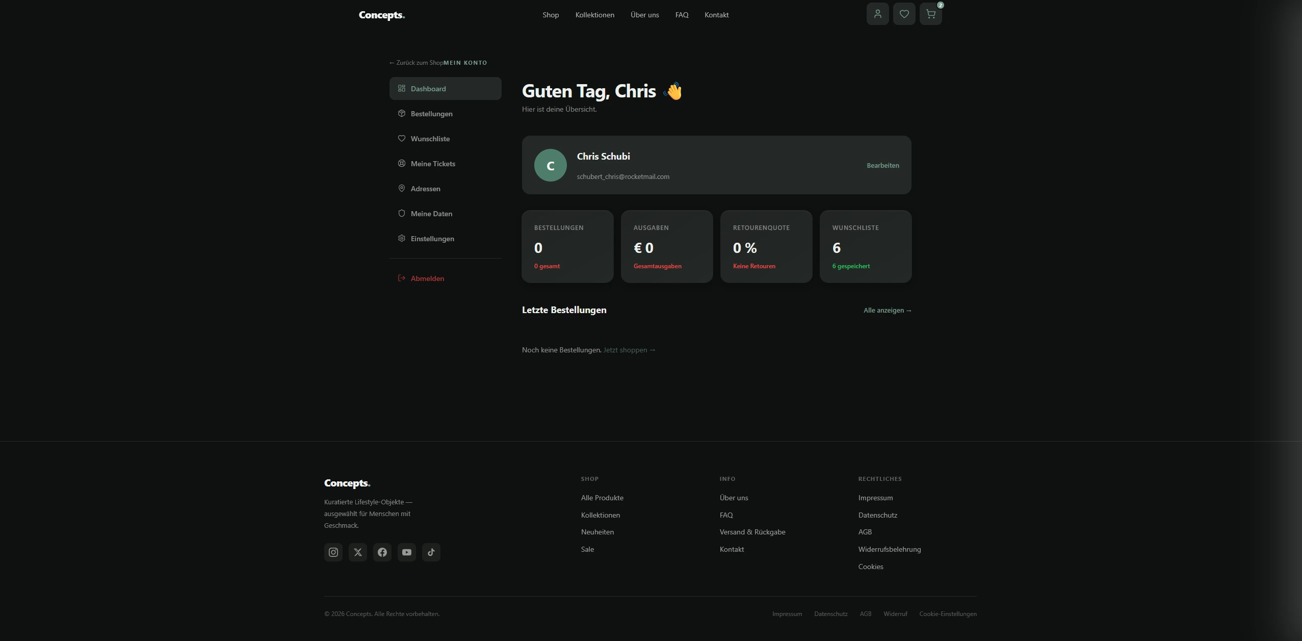 Kunden-Dashboard